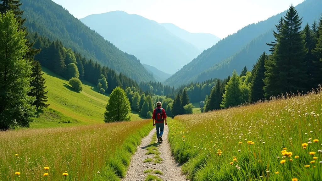 Jeseníky mountains family-friendly gentle walking trail